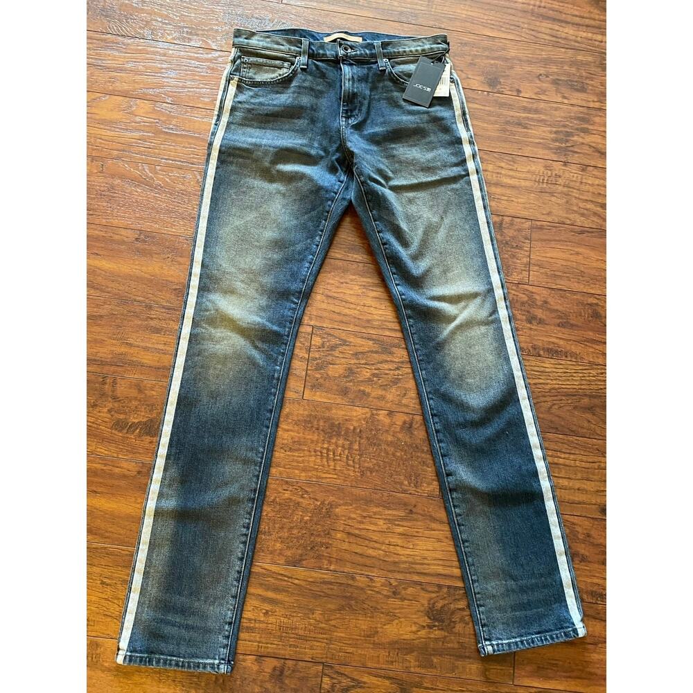 Joe’s Slim Fit Jeans DISTRESSED STRETCH DENIM Mens 31x33 Dark Wash Stripe